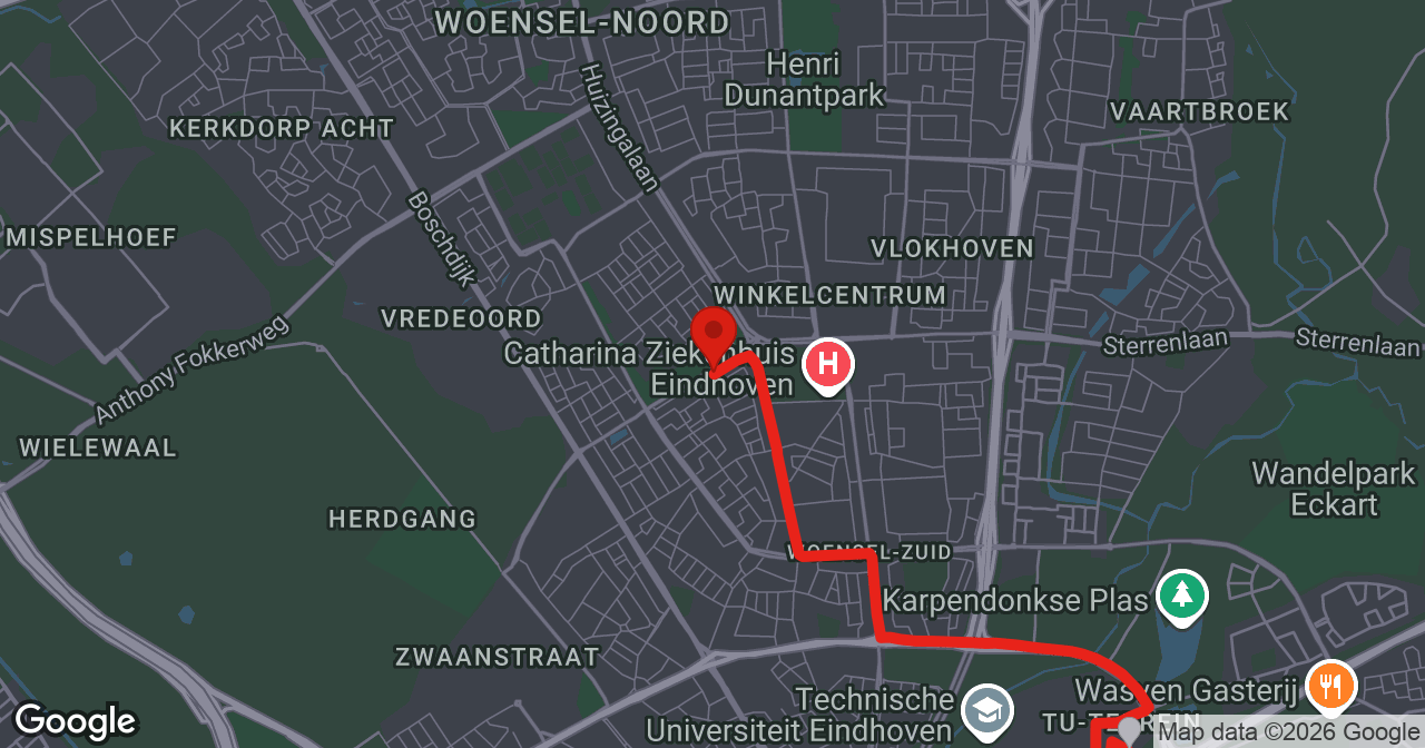 Kaart van de meldlocatie