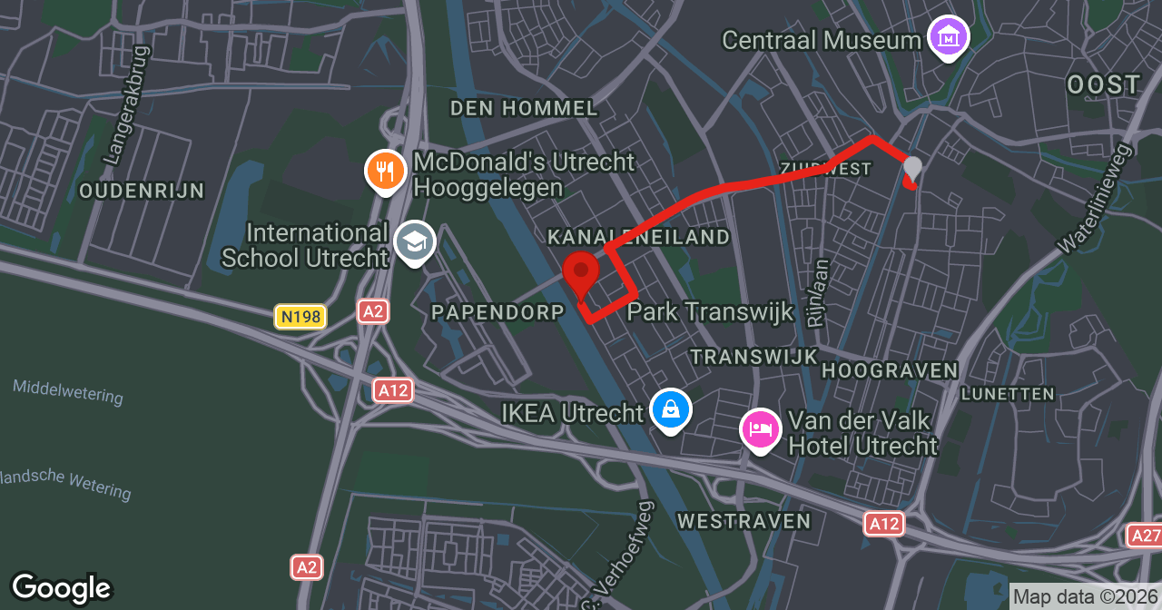 Kaart van de meldlocatie