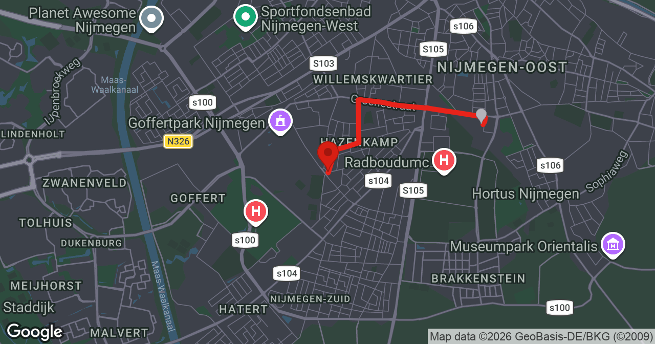 Kaart van de meldlocatie