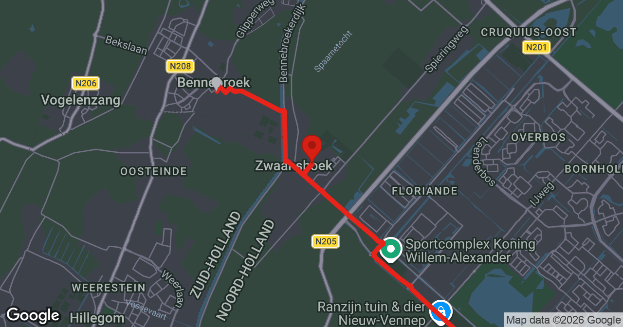 Kaart van de meldlocatie