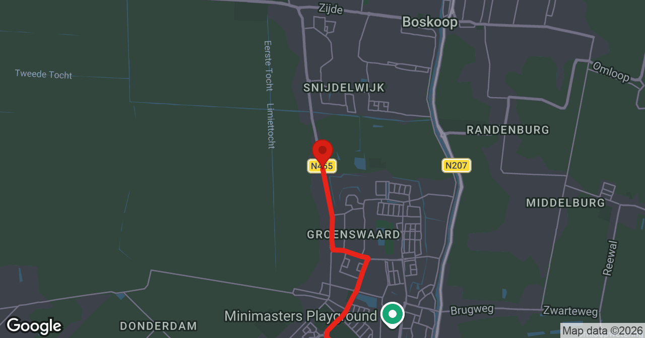 Kaart van de meldlocatie