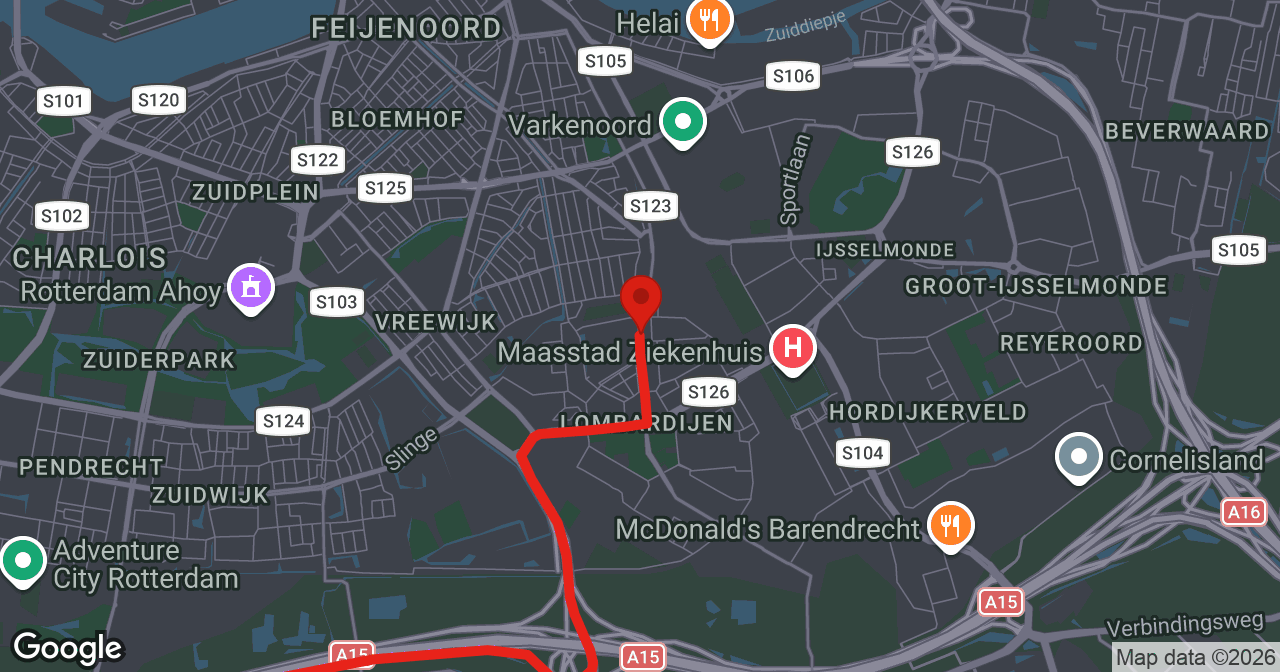 Kaart van de meldlocatie