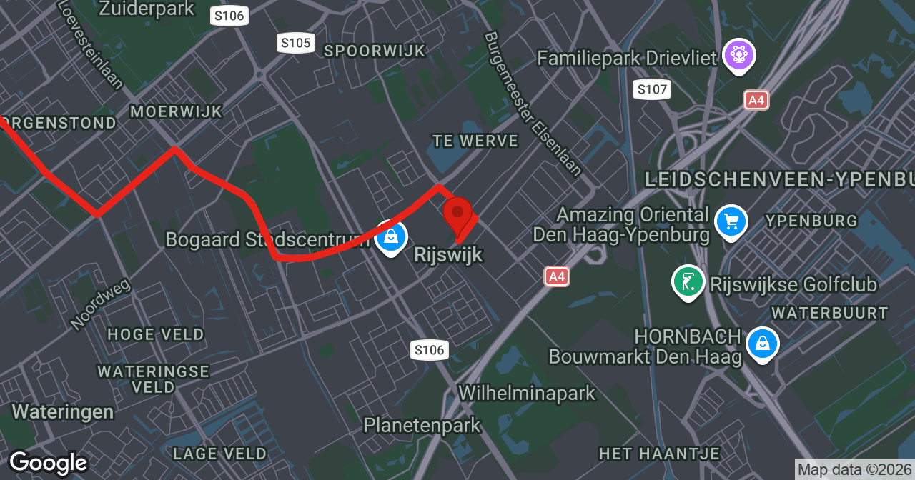 Kaart van de meldlocatie