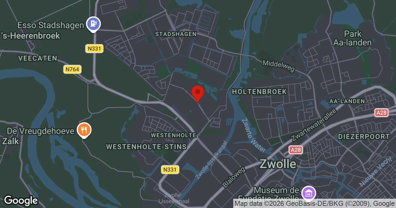 Kaart van de meldlocatie