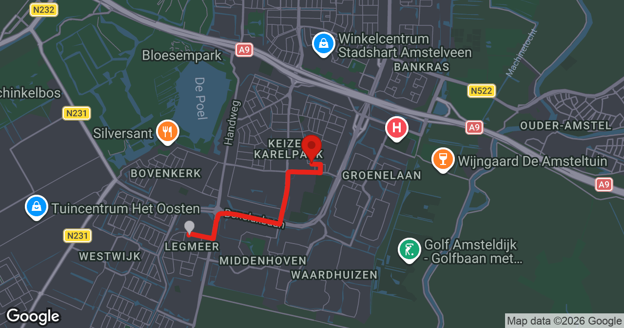 Kaart van de meldlocatie