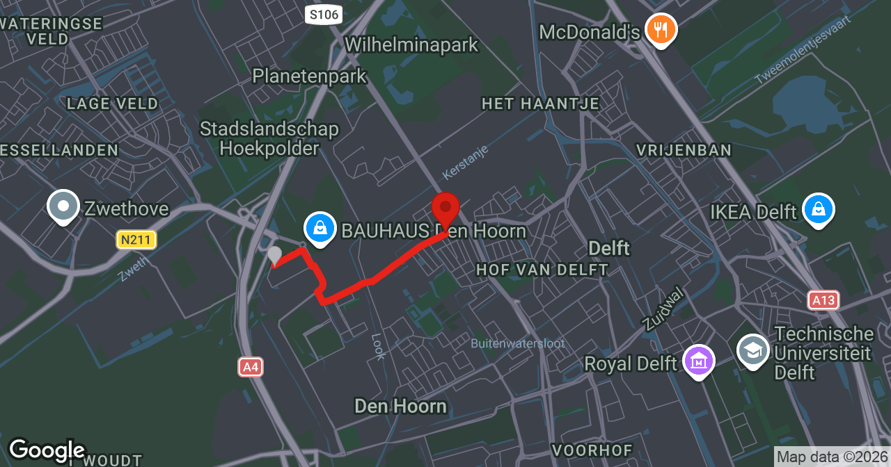 Kaart van de meldlocatie
