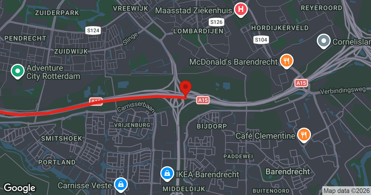 Kaart van de meldlocatie