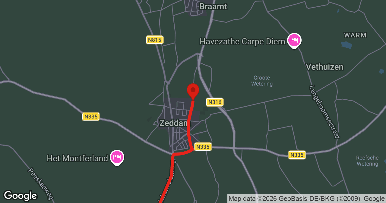 Kaart van de meldlocatie
