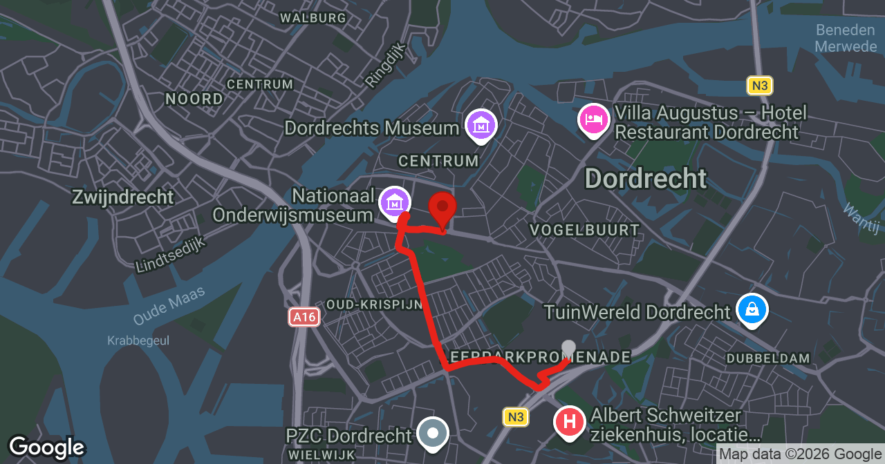 Kaart van de meldlocatie