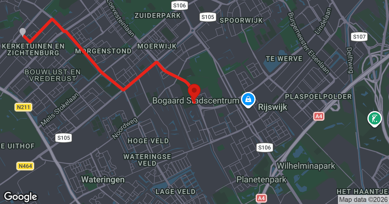 Kaart van de meldlocatie