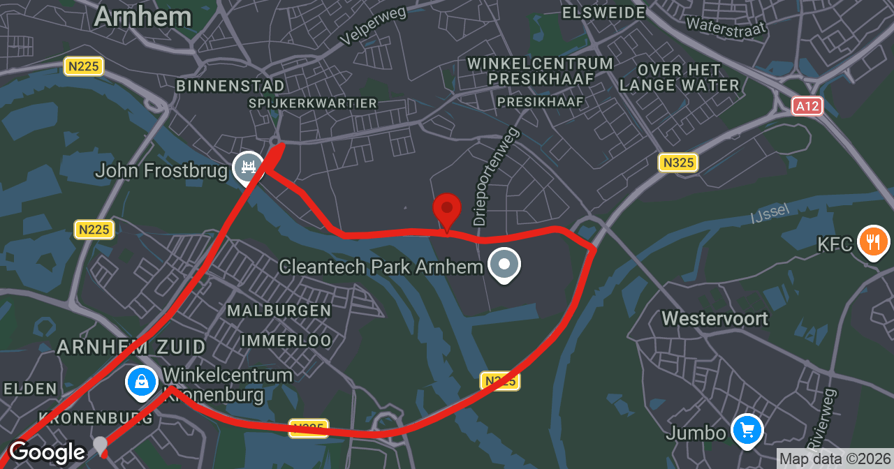 Kaart van de meldlocatie