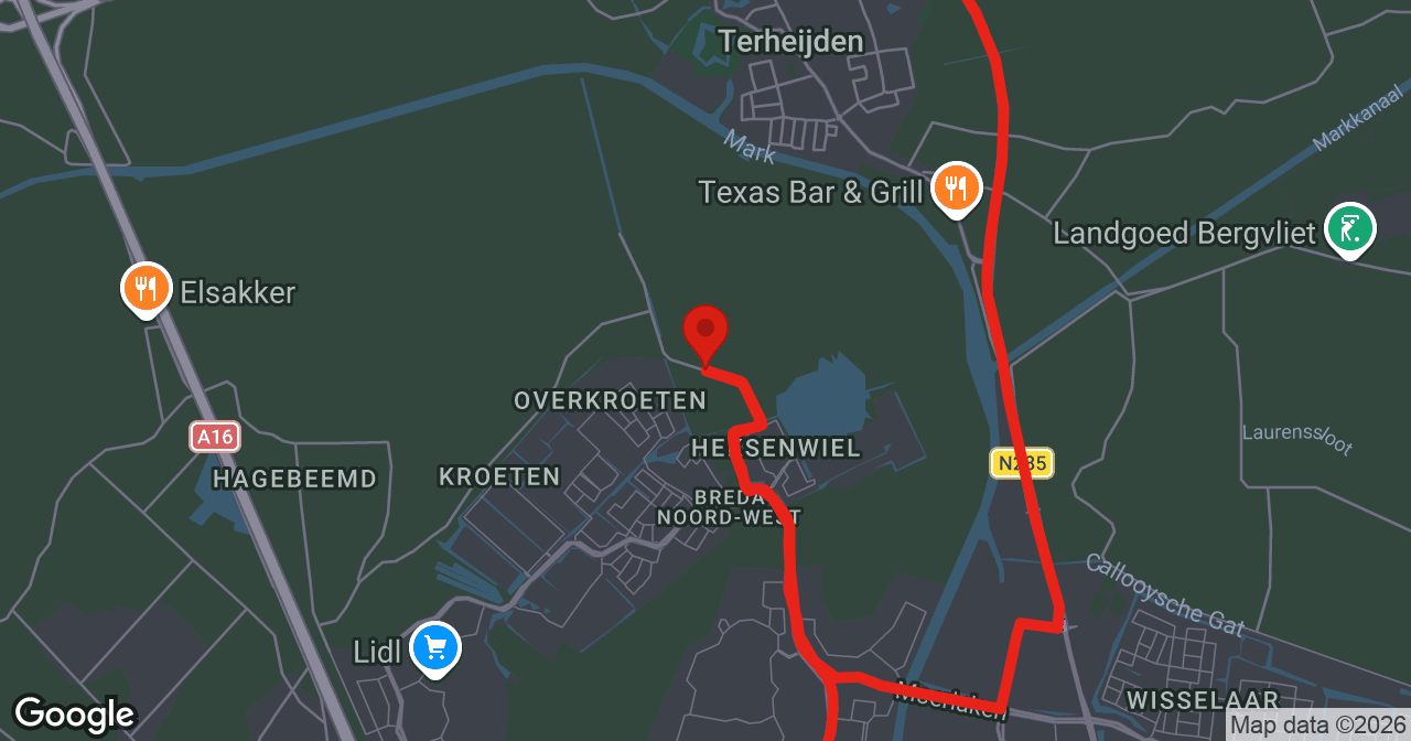 Kaart van de meldlocatie