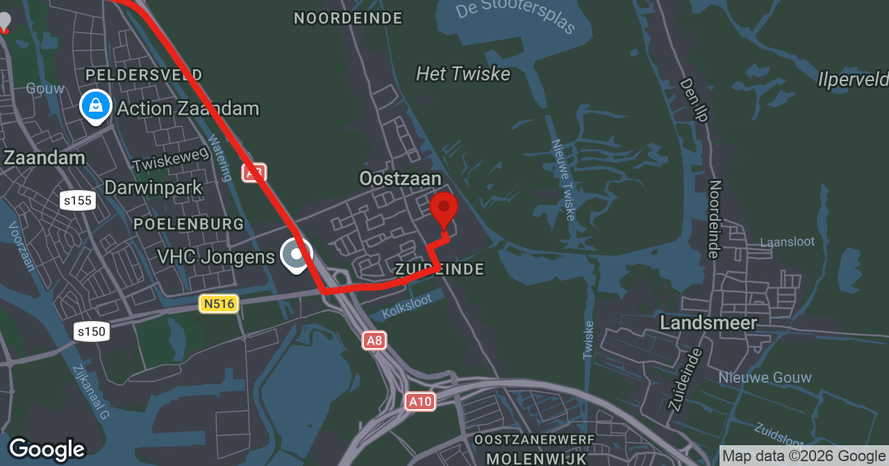 Kaart van de meldlocatie