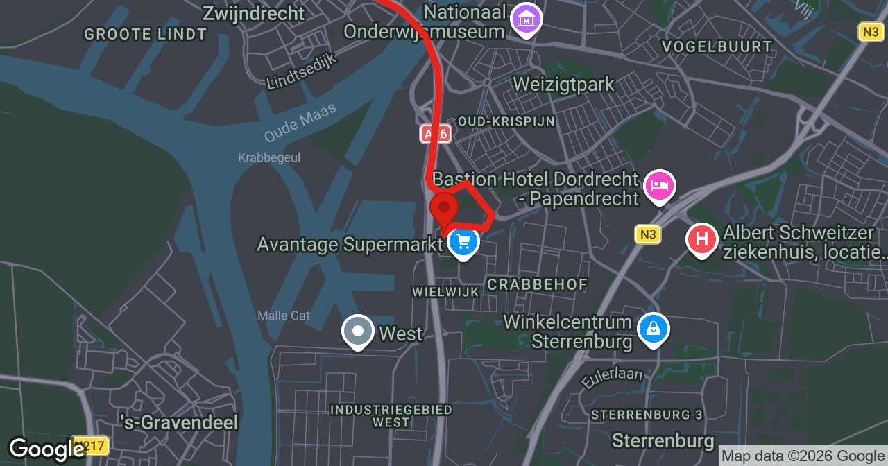 Kaart van de meldlocatie