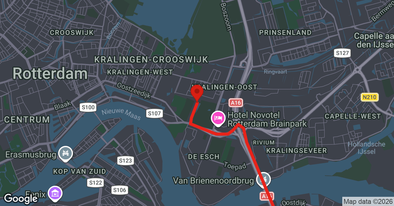 Kaart van de meldlocatie