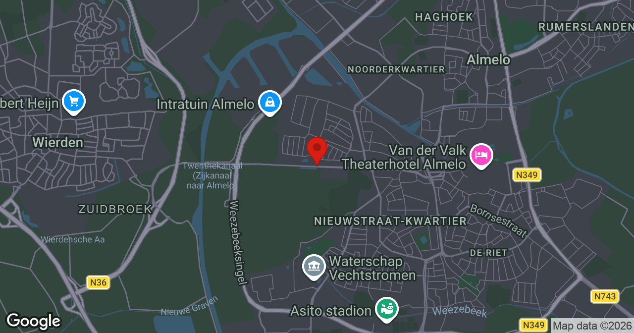 Kaart van de meldlocatie