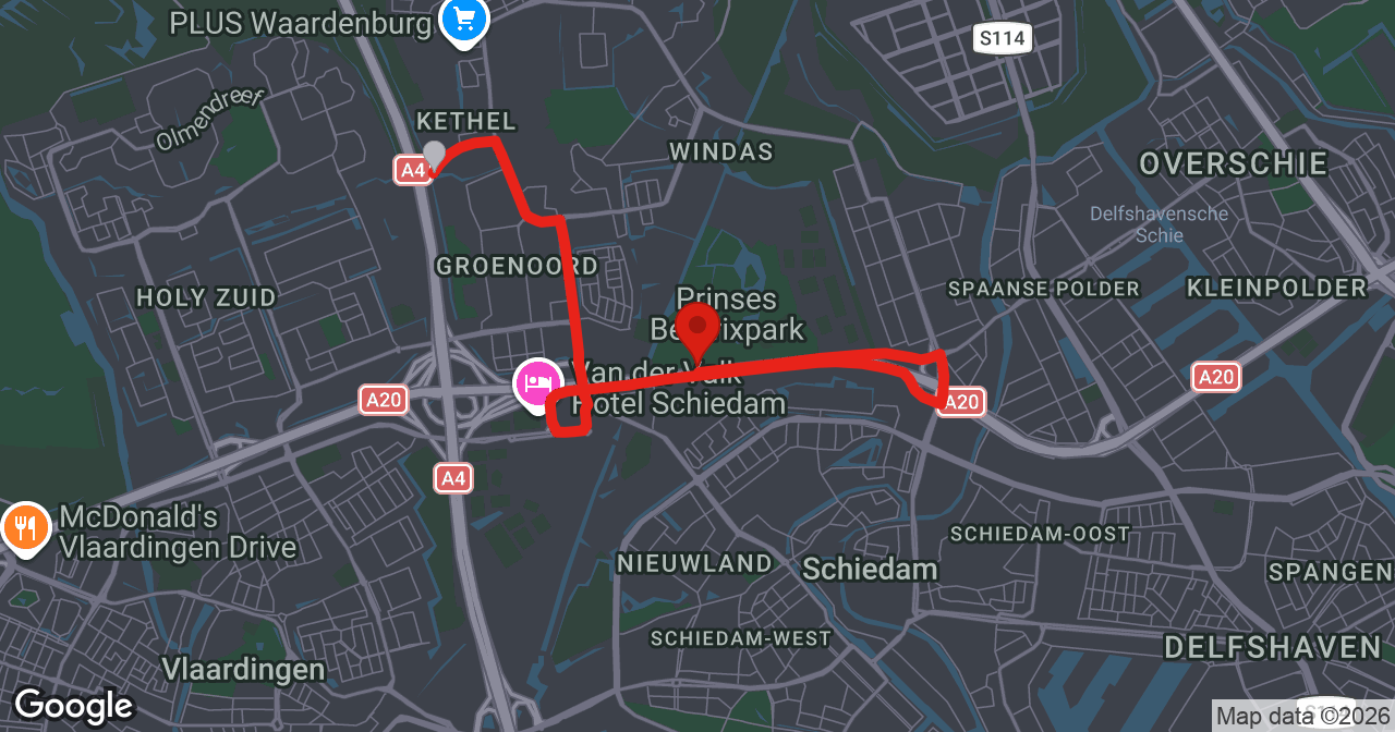 Kaart van de meldlocatie
