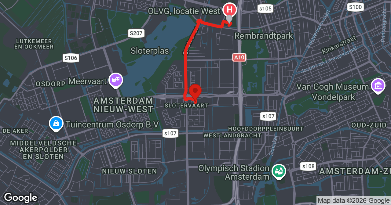 Kaart van de meldlocatie