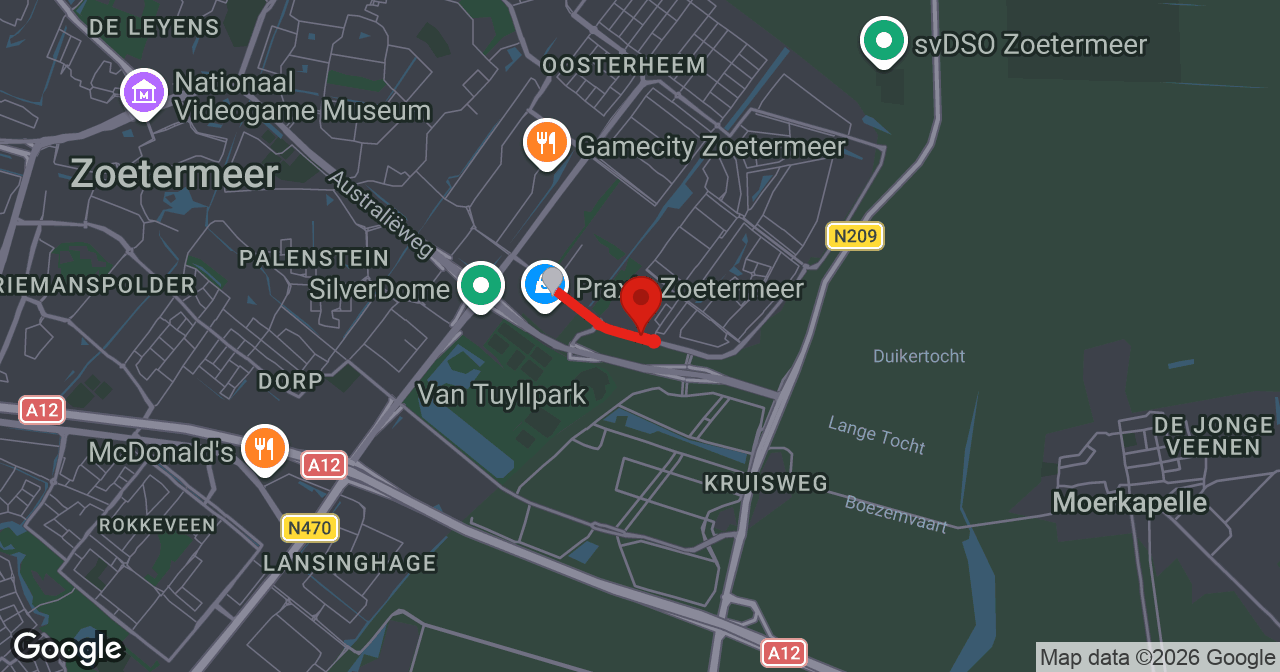 Kaart van de meldlocatie