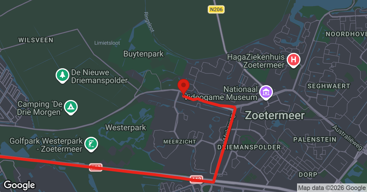 Kaart van de meldlocatie