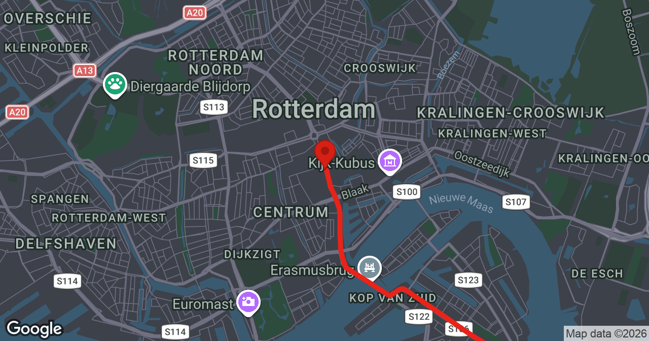 Kaart van de meldlocatie