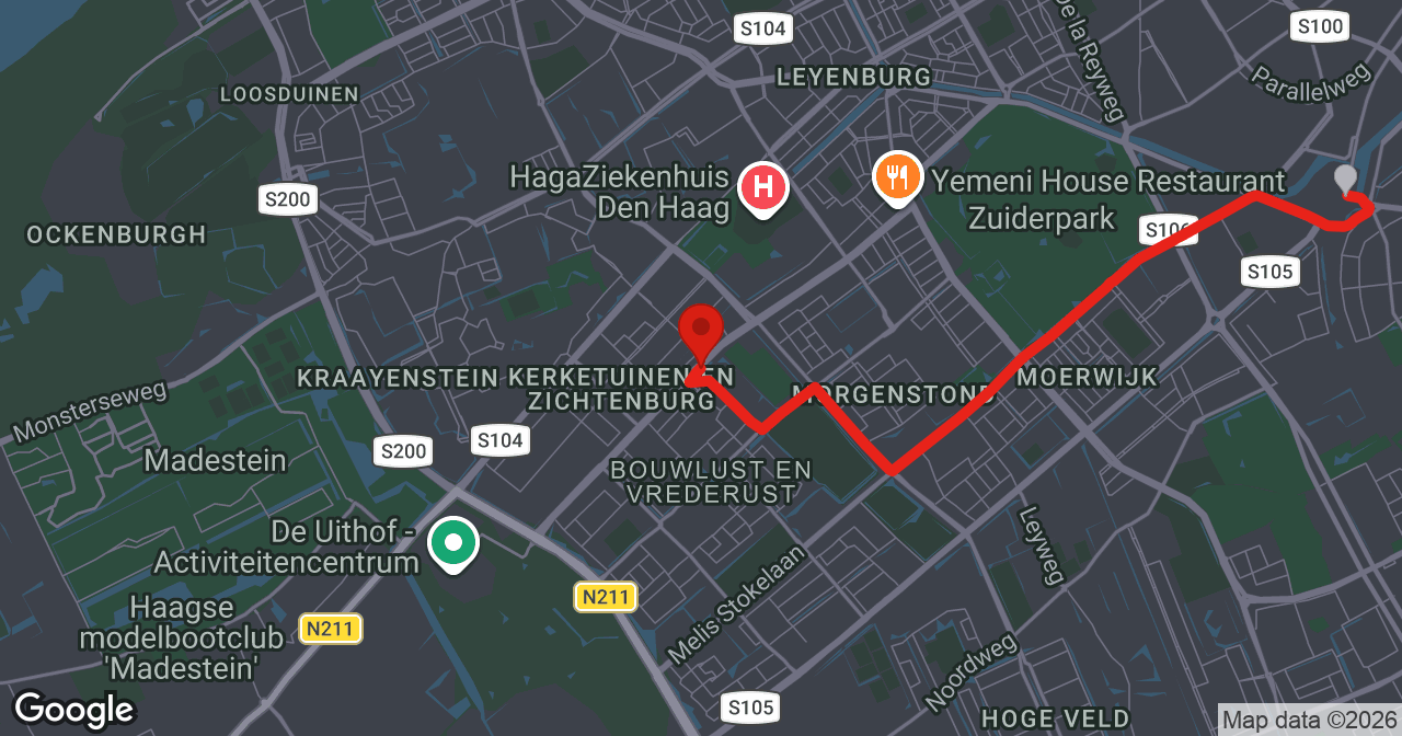 Kaart van de meldlocatie
