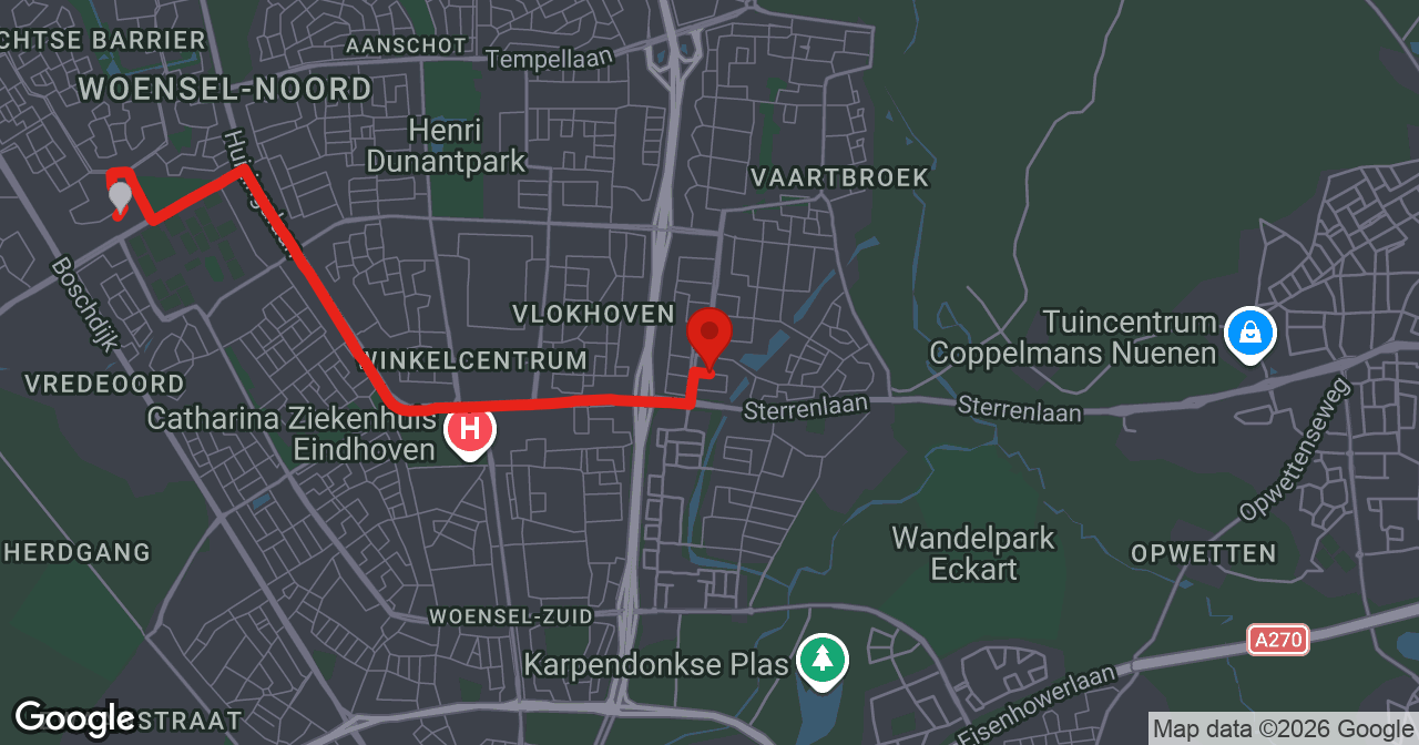 Kaart van de meldlocatie