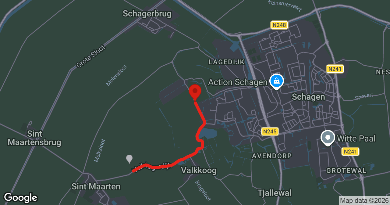 Kaart van de meldlocatie