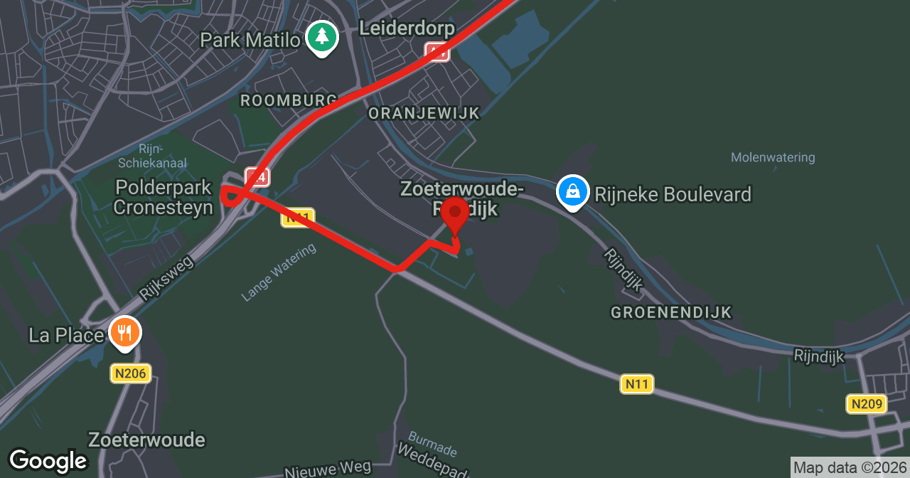 Kaart van de meldlocatie