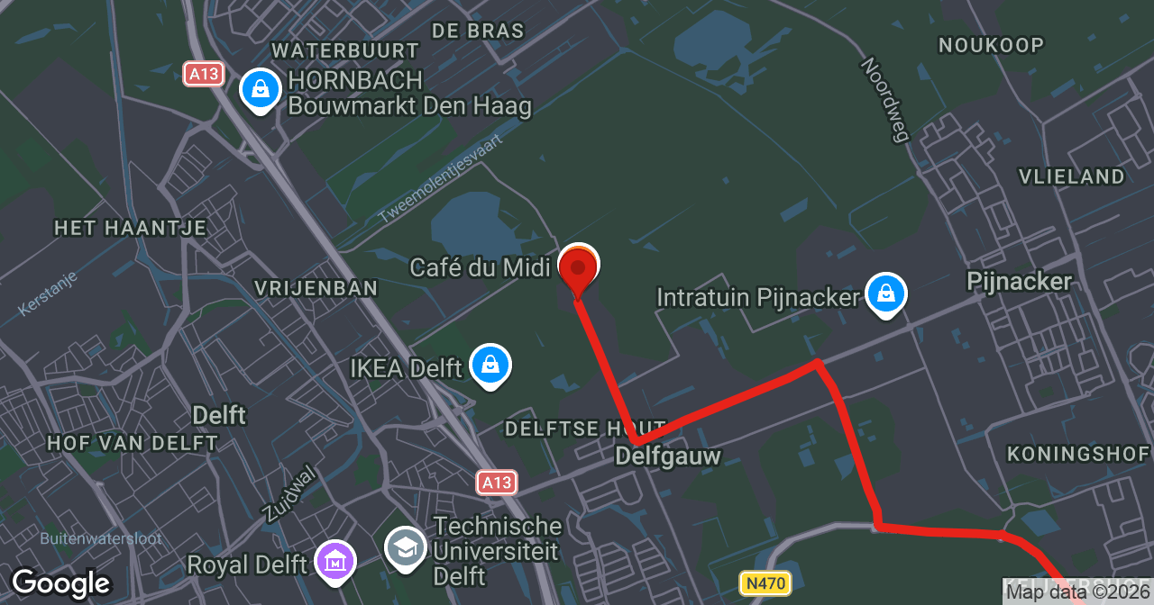 Kaart van de meldlocatie