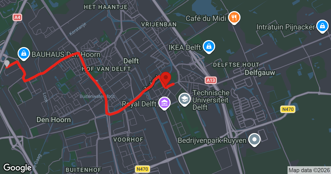 Kaart van de meldlocatie