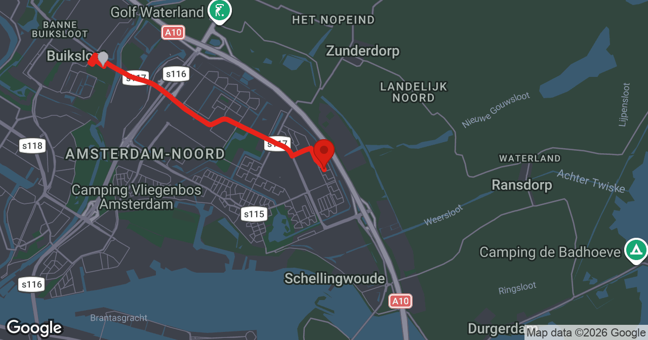 Kaart van de meldlocatie