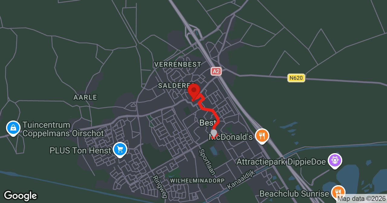 Kaart van de meldlocatie