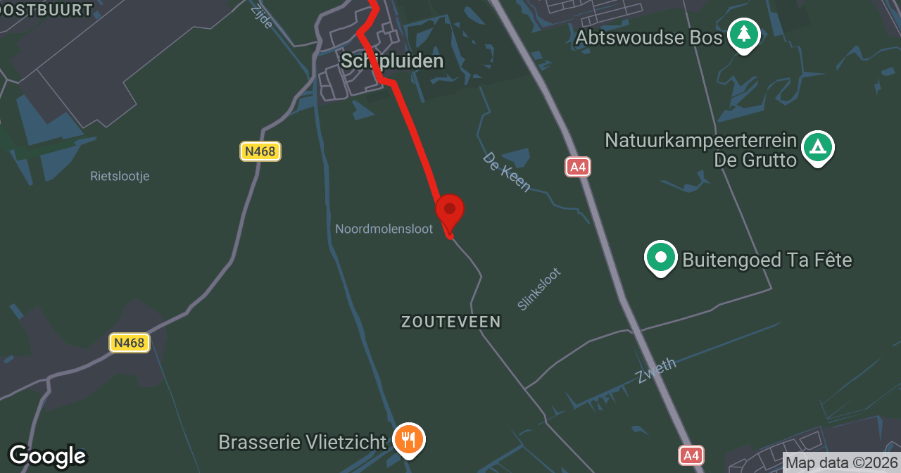 Kaart van de meldlocatie