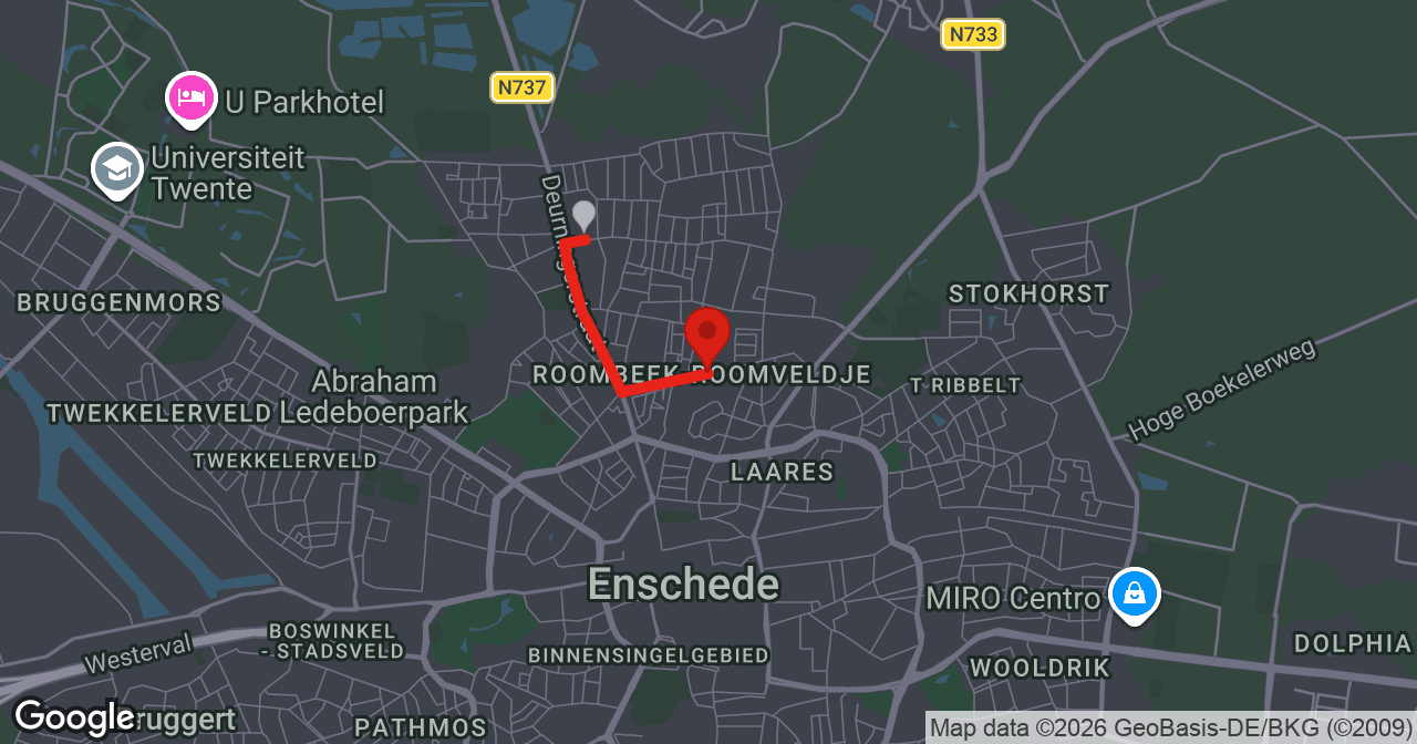 Kaart van de meldlocatie