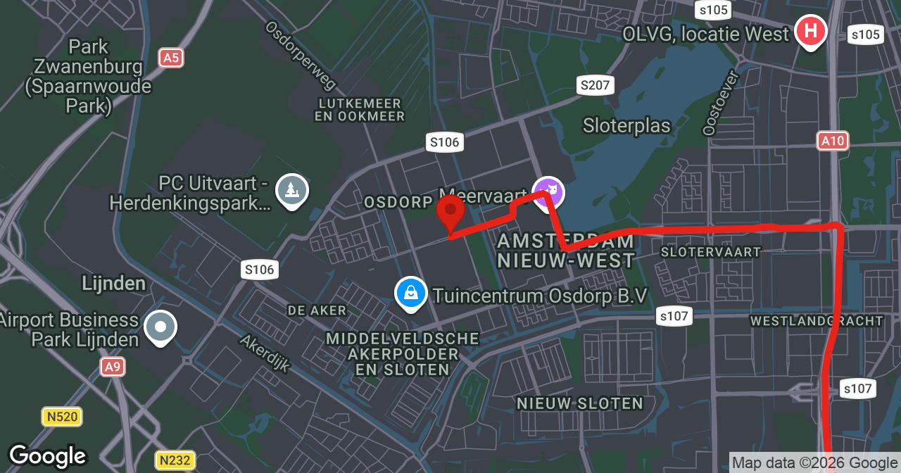 Kaart van de meldlocatie