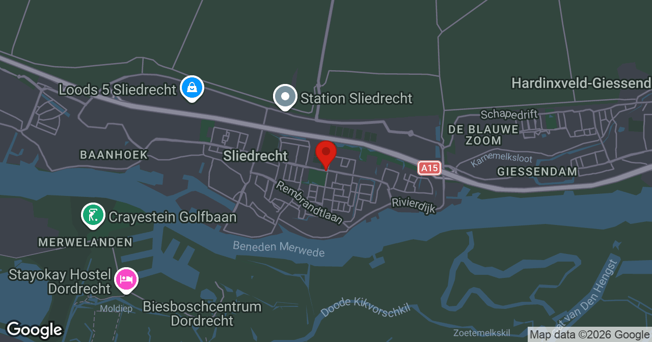 Kaart van de meldlocatie