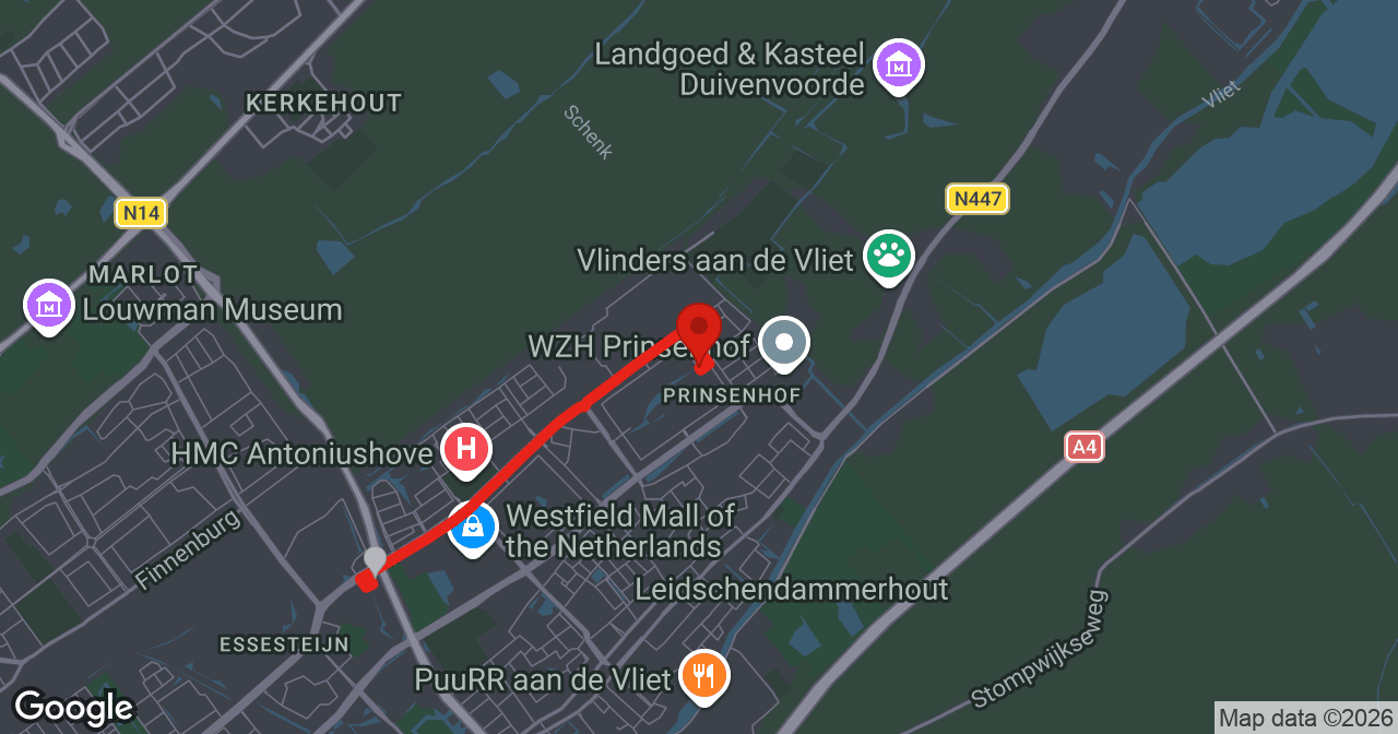 Kaart van de meldlocatie