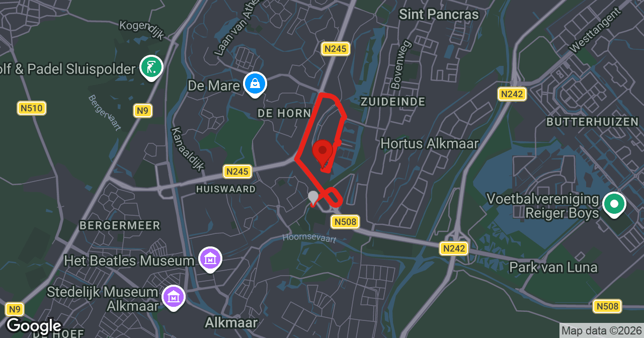 Kaart van de meldlocatie