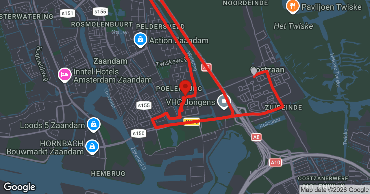 Kaart van de meldlocatie