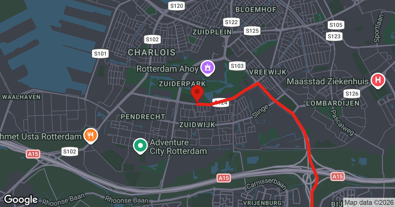 Kaart van de meldlocatie