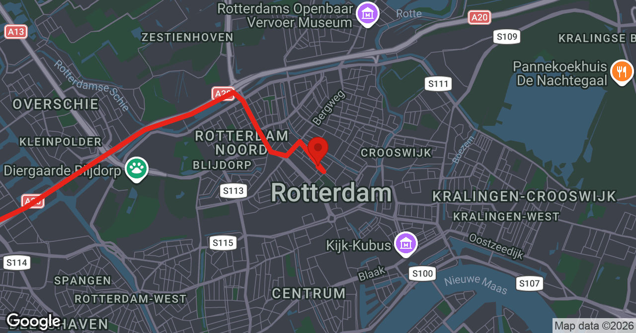 Kaart van de meldlocatie