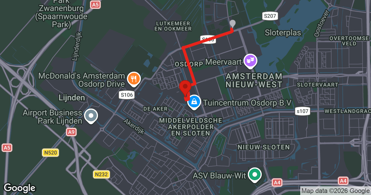 Kaart van de meldlocatie