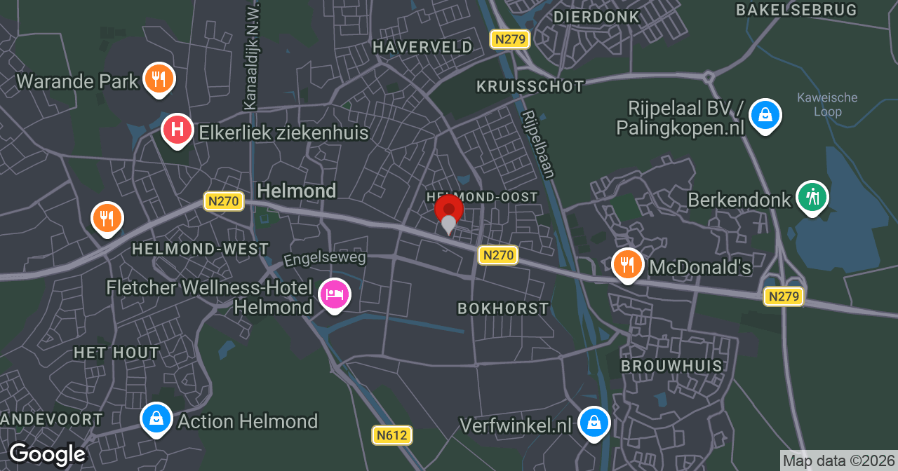 Kaart van de meldlocatie