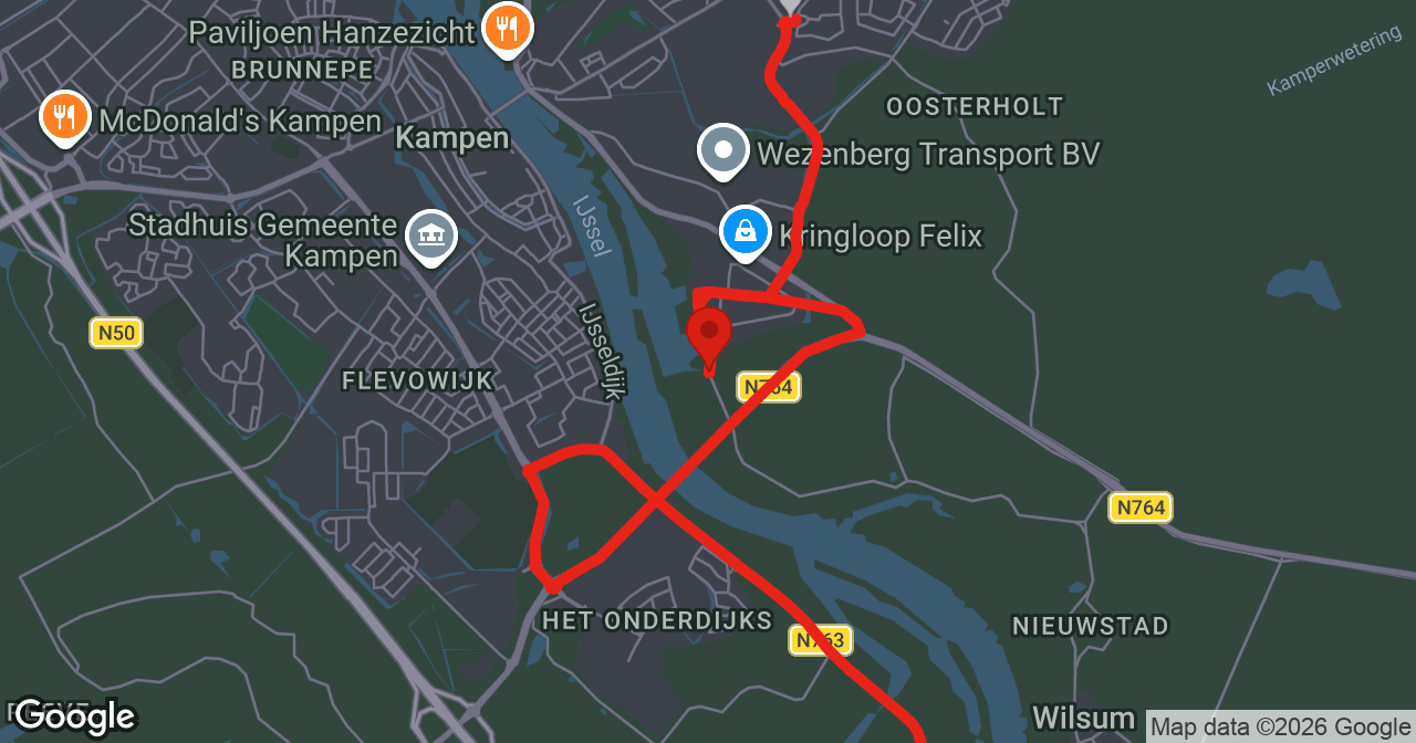 Kaart van de meldlocatie