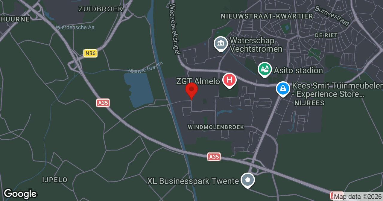 Kaart van de meldlocatie