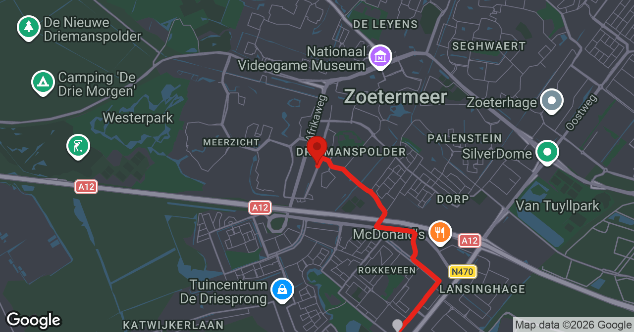Kaart van de meldlocatie