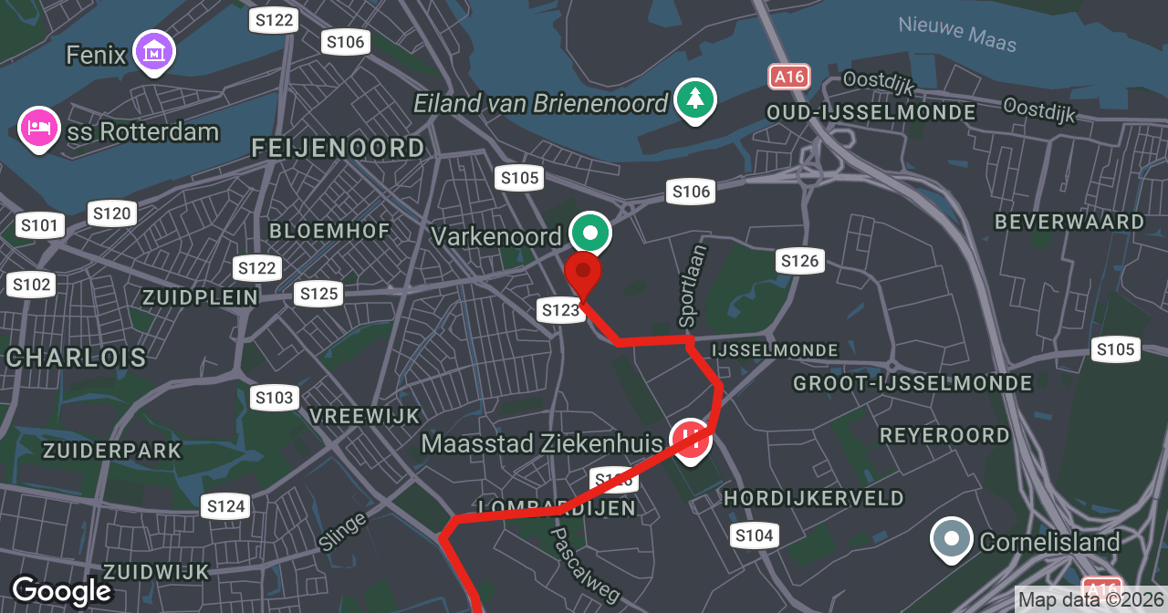 Kaart van de meldlocatie