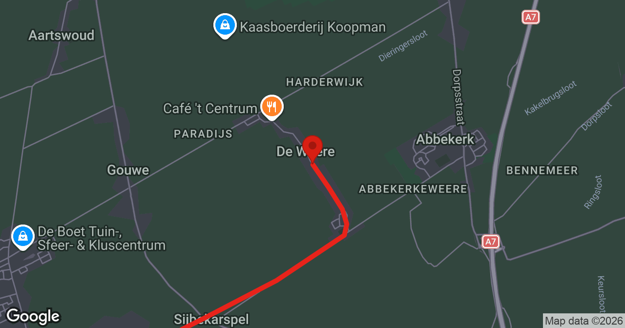 Kaart van de meldlocatie