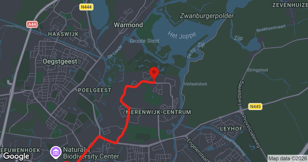 Kaart van de meldlocatie